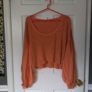NEW free people cropped long sleeve